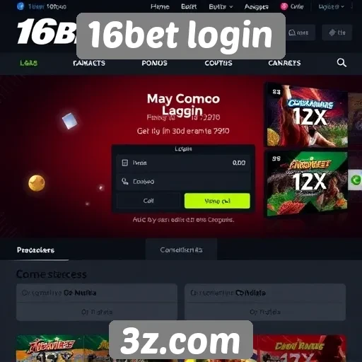 Facilidade de navegação no 16bet login